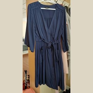 Michel Studio Blue Dress with Pockets